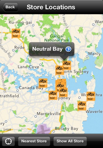 Iku Wholefood Store Locator screenshot 2