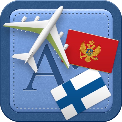 Traveller Dictionary and Phrasebook Montenegrin - Finnish icon