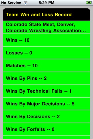 Quick Stats for Wrestling screenshot 4