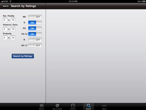 Kids In Mind for iPad - Movie Reviews for Families screenshot 3