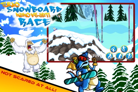 A Dragon Turbo Snowboard Race, Neno vs Yeti screenshot 3