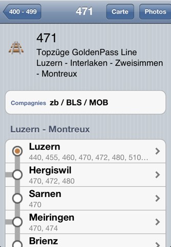 Swiss Railway Map screenshot 3