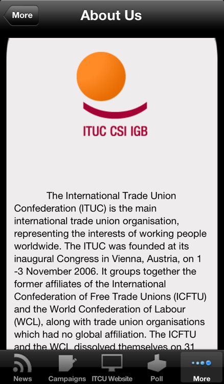 International Trade Union Confederation screenshot-3