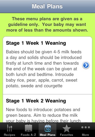 Baby Weaning Food screenshot 4