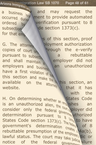 AZ immigration Law SB 1070 (DocuApps) screenshot 2