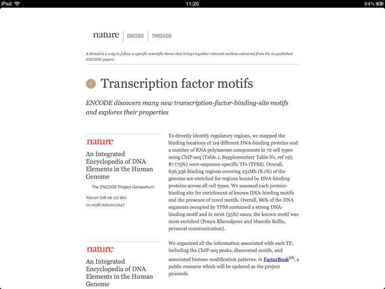 Nature ENCODE screenshot-3