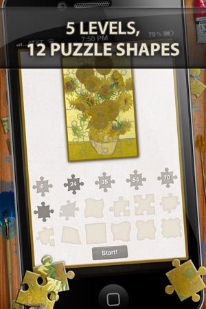 Vincent Van Gogh Jigsaw Puzzles  - Play with Paintings. Prom(圖2)-速報App