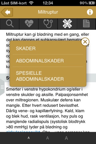 Legevakthåndboken screenshot 4