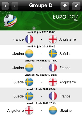 Euro 2012 Plus - Predictions Game screenshot 3