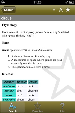 Latin Lexicon Dictionary screenshot 4