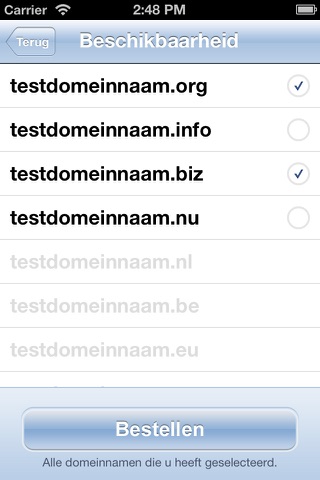 Domeinchecker screenshot 2