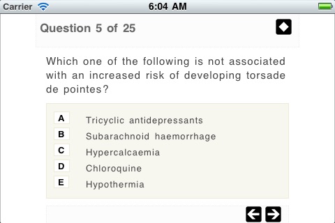 Cardiology eMCQs screenshot 2