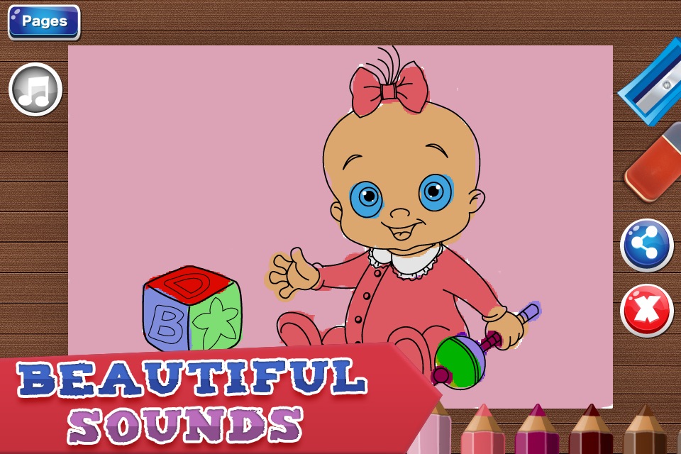 Coloring Pages for Girls - Fun Games for Kids screenshot 4