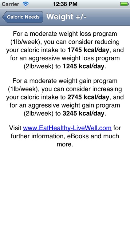 Eat Healthy, Live Well screenshot-3