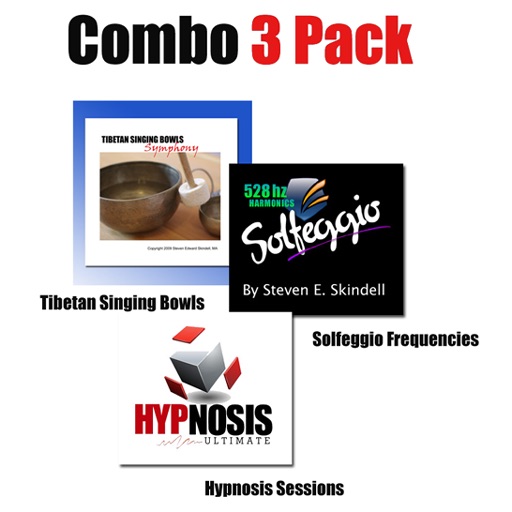 Combo 3 Pack - Singing Bowls, Ancient Solfeggio Frequencies, Hypnosis Sessions icon