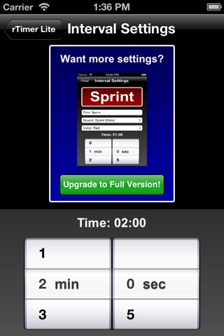 rTimer Lite - Interval Timer for Runners screenshot 3