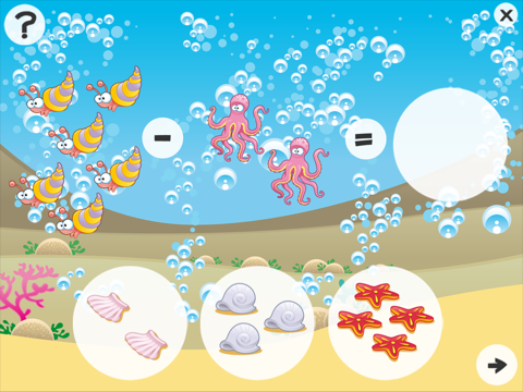 海の動物について子供年齢3-6のための数学のゲーム：数字1〜20をご覧ください。幼稚園、海、水、魚、亀、ウナギ、イルカやカニとの幼稚園や保育園のためのおかしいゲームや演習のおすすめ画像3