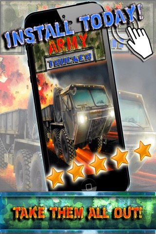 Army Trucker Racing Simulator - Realistic Military Truck Driver 3D Race Games FREE screenshot 3
