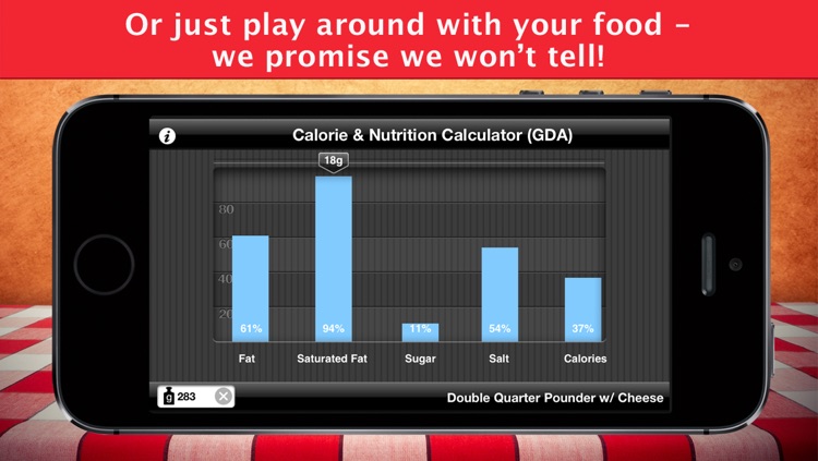 Fast Food Calories Counter & Restaurant Nutrition Menu Finder, Weight Calculator & MealS Tracking Journal screenshot-4