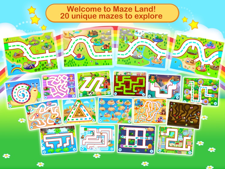 Toddler Maze 123 Free - Fun learning with Children animated puzzle game screenshot-3