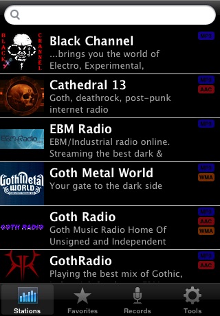 Goth Radio screenshot 2