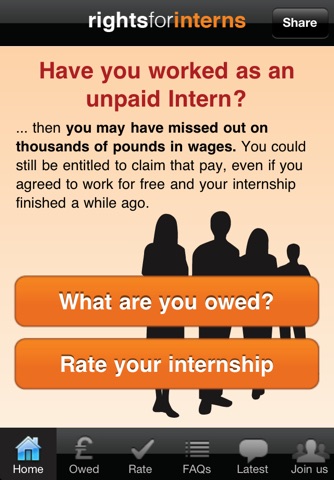 TUC Rights for Interns app screenshot 2
