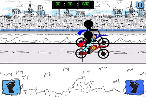 A Stickman Bike Race - Xtreme Racing Edition screenshot 4