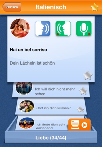 iSpeak Italian: Interactive conversation course - learn to speak with vocabulary audio lessons, intensive grammar exercises and test quizzes screenshot 4