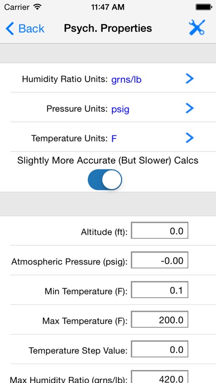 HVAC Psychrometric LT screenshot-3