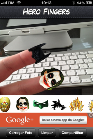 Hero Fingers - Put hero masks over your fingers! screenshot 3