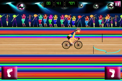 Night Club bicycle race - The cute girls challenge - Free Edition screenshot 3