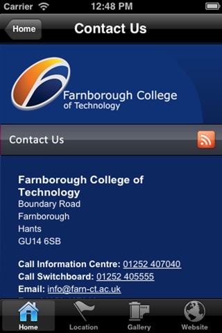 Farnborough College screenshot 3