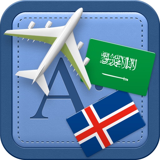 Traveller Dictionary and Phrasebook Arabic - Icelandic icon