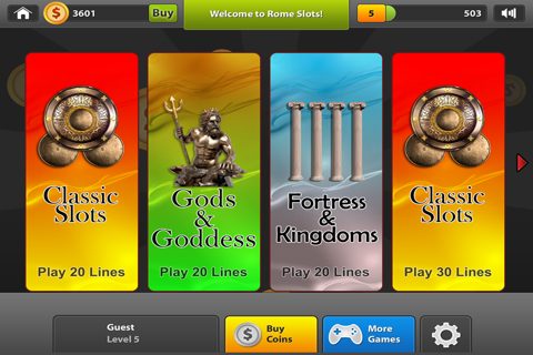 Slots : Rome Slots FREE – Big Win Jackpot , Spin the Bonus Casino Wheel Craze screenshot 2