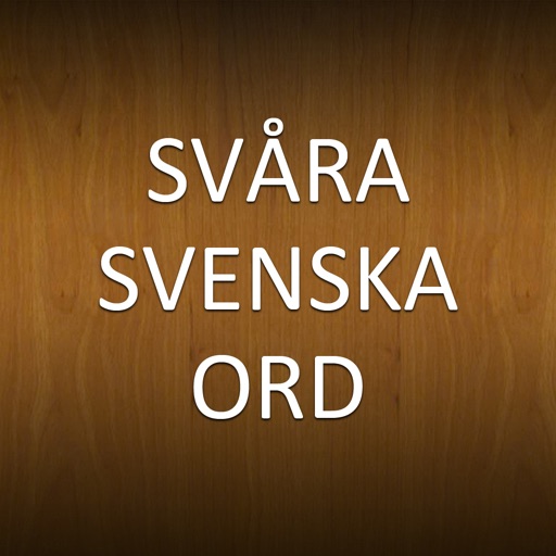 Svåra Svenska Ord iOS App