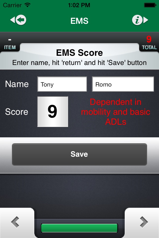 Elderly Mobility Scale screenshot 3