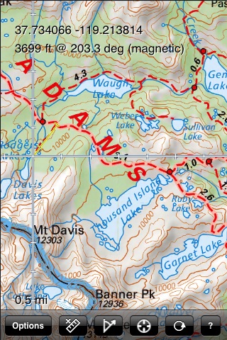 Yosemite National Park Recreation Map