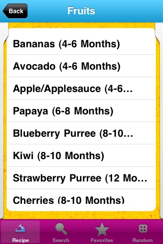 Baby Food Recipes screenshot 3