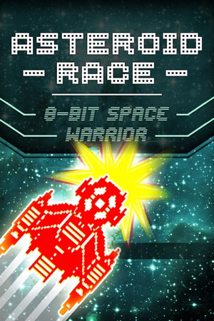 宇宙的的賽車遊戲免費 (Asteroid Race - 8-bit Space Warrior Racing Game (圖1)-速報App