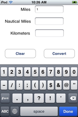 Distance Converter for the iPhone screenshot 4