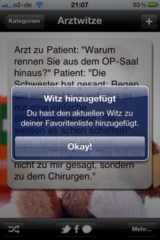 Witze Total - Lustige und unterhaltsame Witze für unterwegs screenshot 4