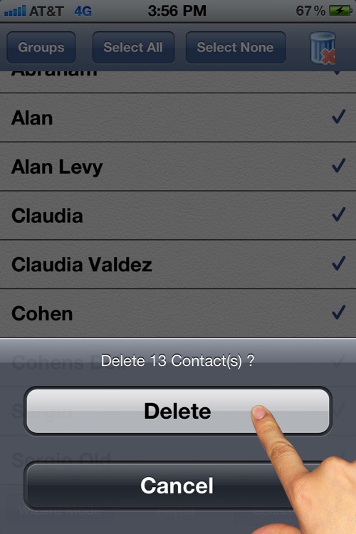 Cleanup Contacts Fast Lite screenshot-3
