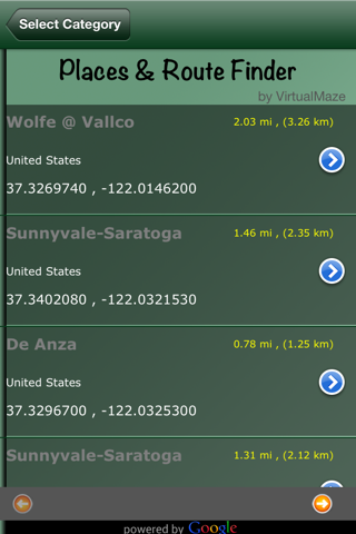 Places & Route Finder screenshot 3