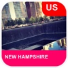 New Hampshire, USA Offline Map - PLACE STARS