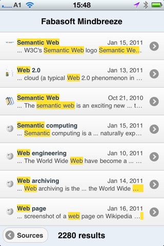 Mindbreeze for Wikipedia screenshot 2