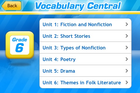 Vocabulary Central Grade 6 screenshot 2