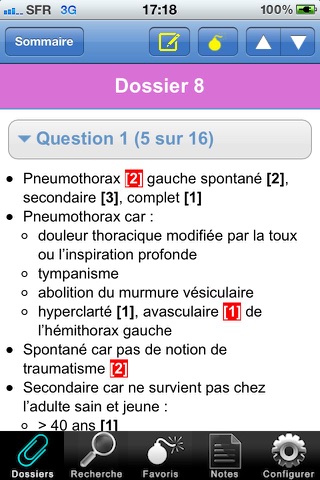 Pneumologie - Dossiers Référentiels ECN Lite screenshot 4