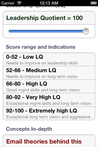 Leadership Quotient screenshot 2