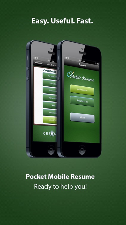 Pocket Mobile Resume for iPhone screenshot-4