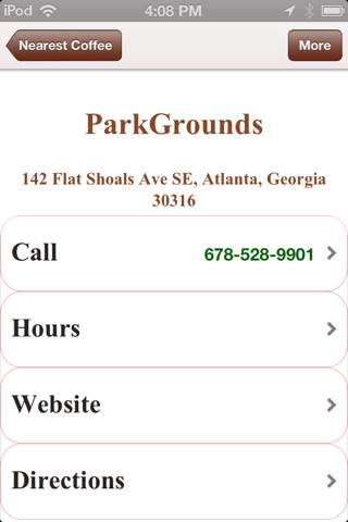 Coffeehouse Locator Atlanta screenshot 4